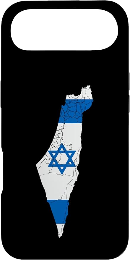Israel National Flag Distressed Map Case by Unknown