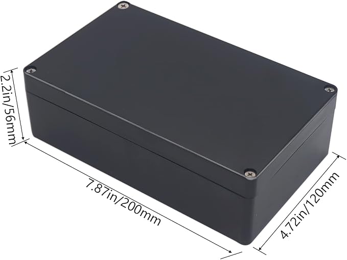 Project Box IP65 Waterproof Junction Box ABS Plastic Black Electrical Boxes DIY - Image 2