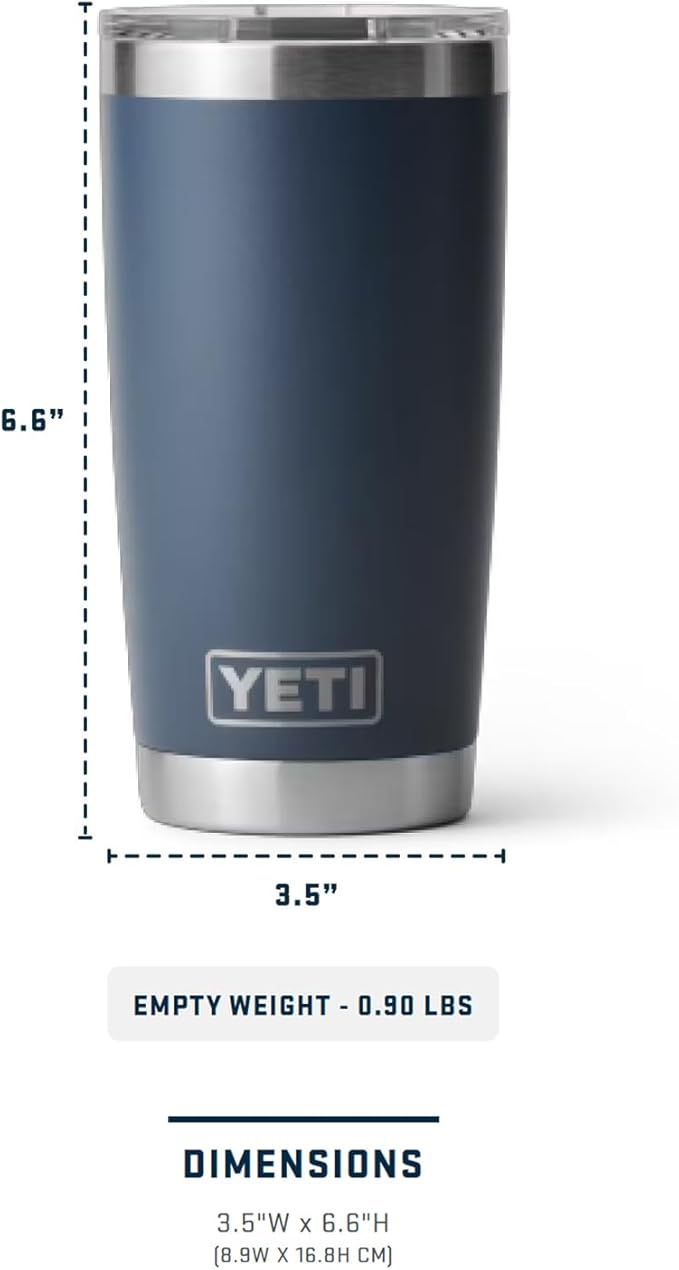 YETI Rambler 20 oz Stainless Steel Vacuum Insulated Tumbler w/MagSlider Lid - Image 6