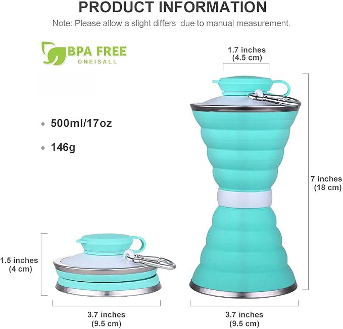 Collapsible Water Bottle, Camping Cup - Image 7