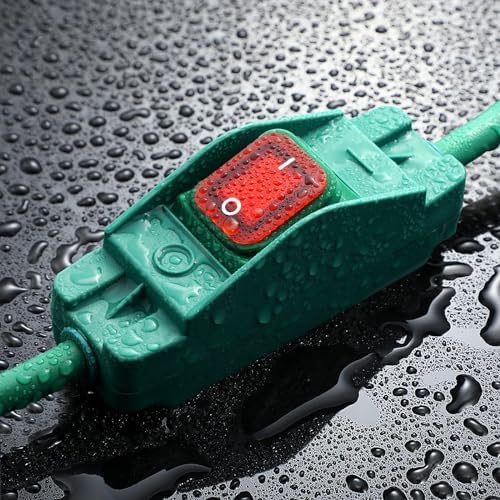 Extension Cord with Switch On/Off Waterproof Switch 10Ft No Plugging and - Image 3