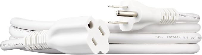 Amazon Basics Extension Cord, 3 Prong Outlet Extender, 13 Amps, 6 Ft by AmazonBasics