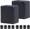 Project Box ABS Black Electrical Boxes IP65 Outdoor Waterproof Box Electronic by Raculety