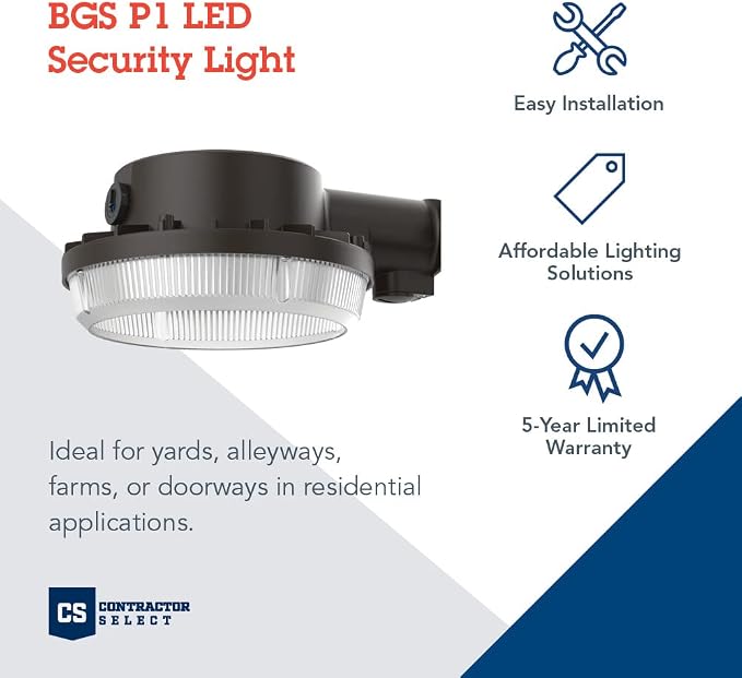 Lithonia Lighting BarnGuard LED Barn Light, Dusk to Dawn Outdoor Lighting - Image 2
