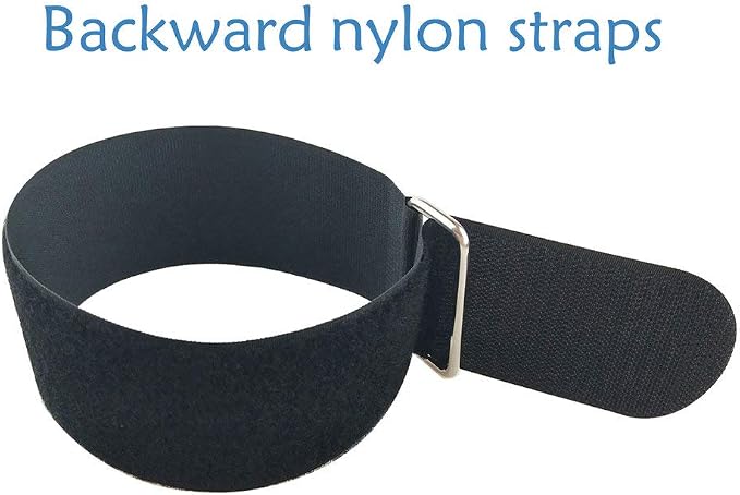 YiwerDer 6Pcs 18" x 2" Nylon Heavy Duty Reusable Hook and Loop Cinch Straps - Image 3