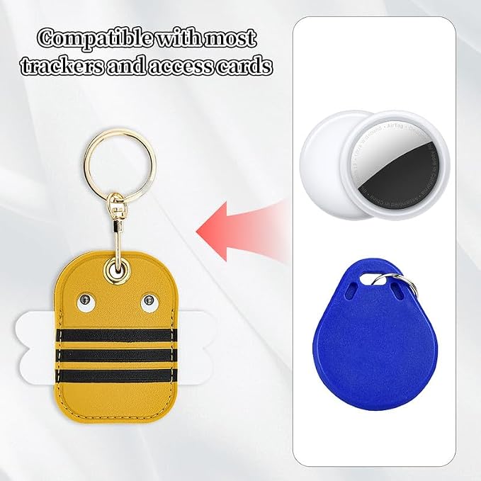Leather Keychain Case Holder Compatible - Image 4