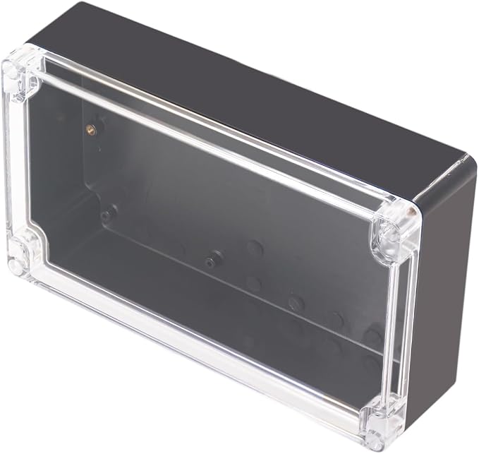 Project Box IP65 Waterproof Junction Box ABS Plastic Black Electrical Boxes DIY by Otdorpatio