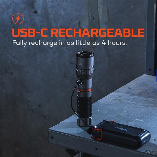 NEBO SLYDE King 4K Work Flashlight | 4000 Lumens, 7 Light Modes, Magnetic Base - Image 3