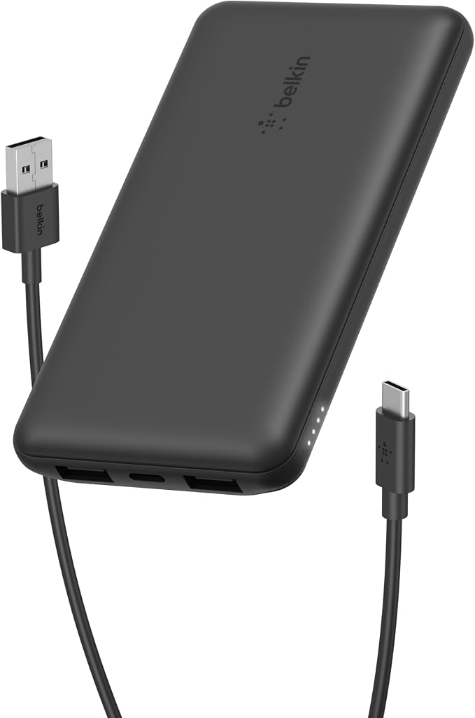 Belkin Portable Charger - 15W 3 Port Power Bank Battery Pack - Fast Charging by Belkin