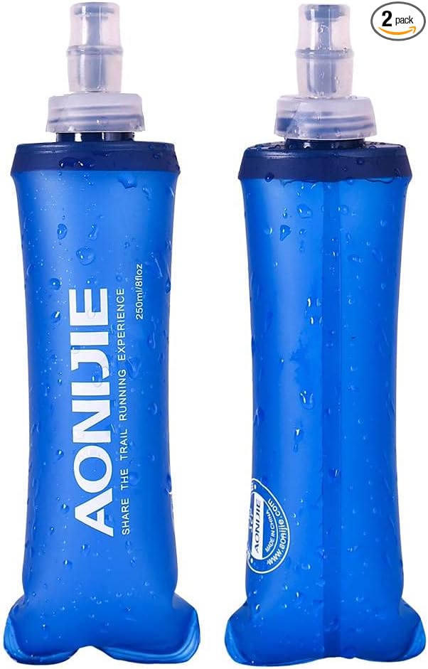 AONIJIE 2 Pack 250ML Collapsible TPU Soft Flask by AONIJIE