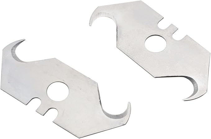 TAODAN 10PCS 1.92x0.74x0.23inch Multipurpose Carbon Steel Hook Shaped Blade - Image 3