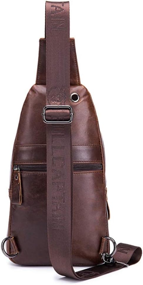 Hebetag Leather Sling Bag Crossbody Backpack - Image 6
