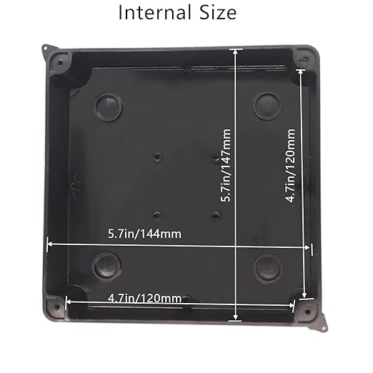 Junction Box, Reserved Holes Electrical Boxes Waterproof IP65 ABS Plastic - Image 5