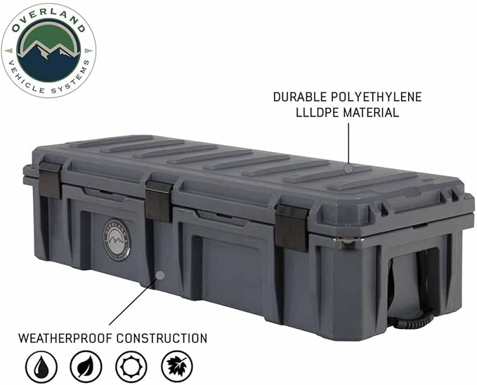 Overland Vehicle Systems 40100021 Dark Gray 117 QT Dry Box Storage - Image 6