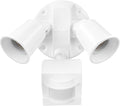 Globe Electric 17000269 110-Degree 240 W Twin Head White Hardwired Motion by GlobeElectric