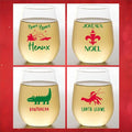 Wine-Oh! Set of 4 Shatterproof Designer 16 oz Plastic Wine Glasses MADE in the by Unknown