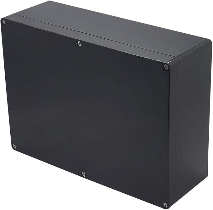 Project Box IP65 Waterproof Junction Box ABS Plastic Black Electrical Boxes DIY by Otdorpatio