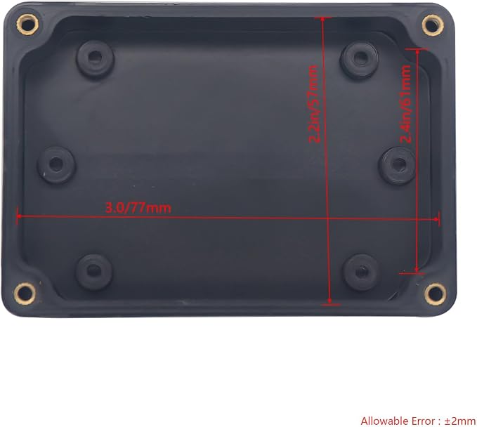 Project Box IP65 Waterproof Junction Box ABS Plastic Black Electrical Boxes DIY - Image 3