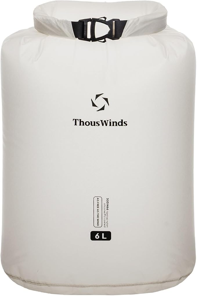 Thous Winds Dry Bag, 6L Ultralight Waterproof Dry Storage, Roll Top Lightweight by ThousWinds