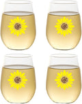 Set of 4 Shatterproof Designer 16 oz Plastic Wine Glasses MADE in the USA by Unknown