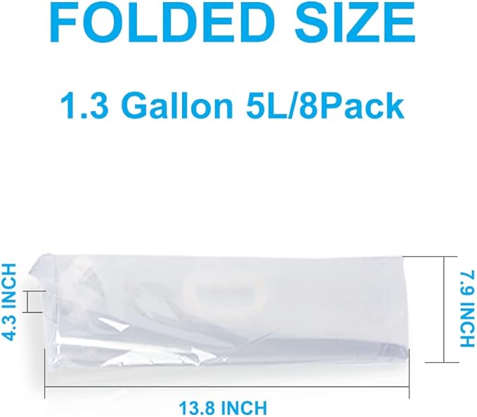 Soddeph Collapsible Water Container Bag, BPA Free Food Grade Clear Plastic - Image 3