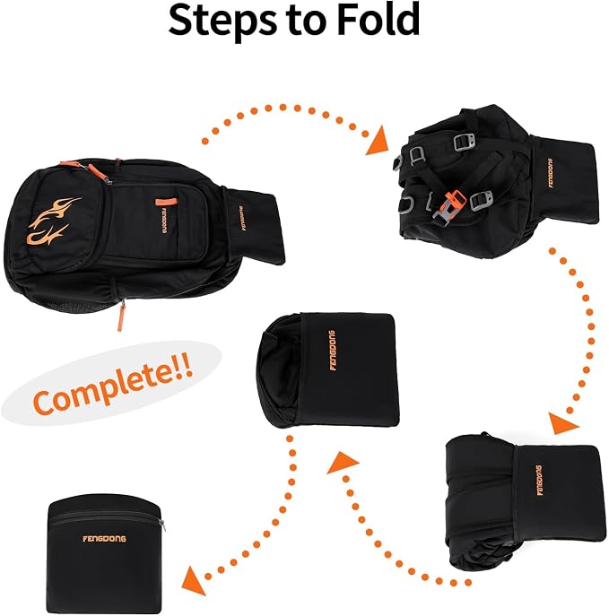FENGDONG 35L Lightweight Foldable Waterproof Packable Travel Small Hiking - Image 3