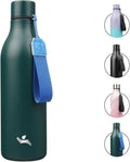 Insulated Water Bottle with Strap, 25 oz Double Wall Stainless Steel Vacuum by Konokyo