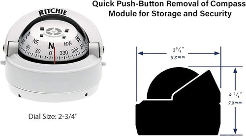 'Compass, Surface Mount, 2.75'' Dial - Image 2