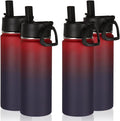 Volhoply 18oz Insulated Water Bottle Bulk 4 Pack, Kids Stainless Steel Water by LiveFully%EF%BC%8CDrinkFreely%E2%80%94KeepGoingwithVolhoply%EF%BC%81