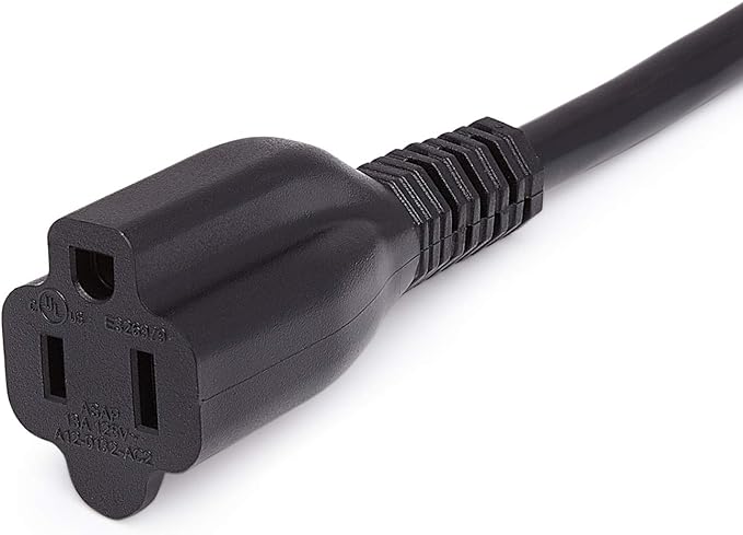 Amazon Basics Extension Cord, 3 Prong Outlet Extender, Indoor Power Extension - Image 3