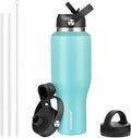 HYDROWION Stainless Steel Water Bottles, Insulated Water Bottle 40 oz, Water by HYDROWION