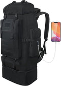 70L/100L Hiking Backpack with USB Charging Port, Expandable Large Military by Vaupan