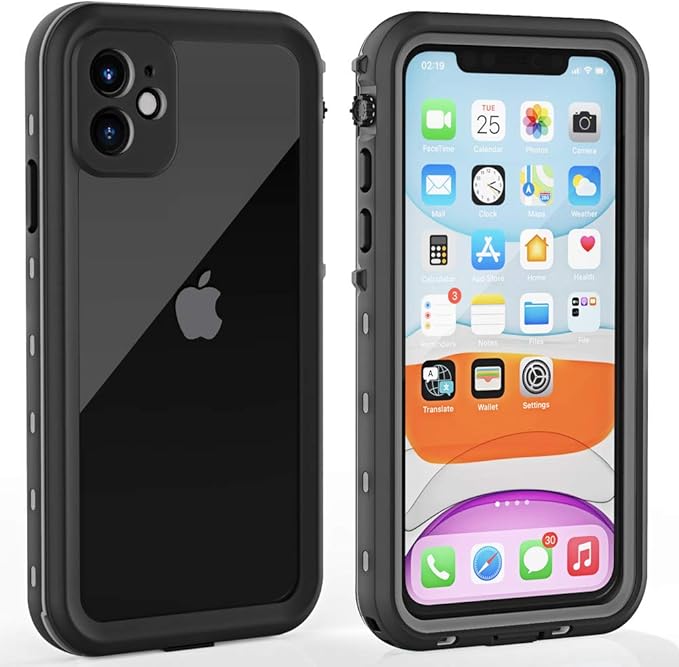 for iPhone 11 Waterproof Case by ZWWADR