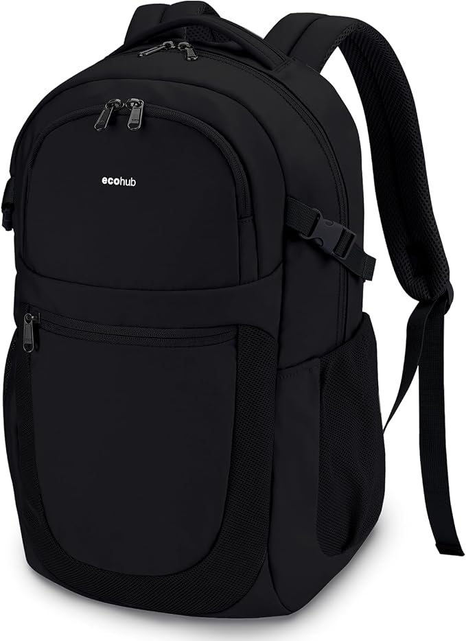 ECOHUB Travel Backpack for Men Women, 17.3 inch Suspended Laptop Backpack by ECOHUB
