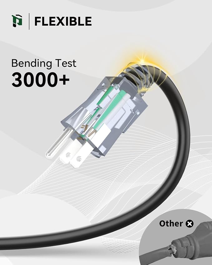PLUGTUL 3FT GFCI Extension Cord - Image 5