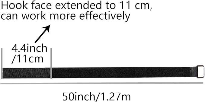 Hook And Loop Straps 10 Pack 50 inch Straps，Reusable Cable Strap, Management - Image 2