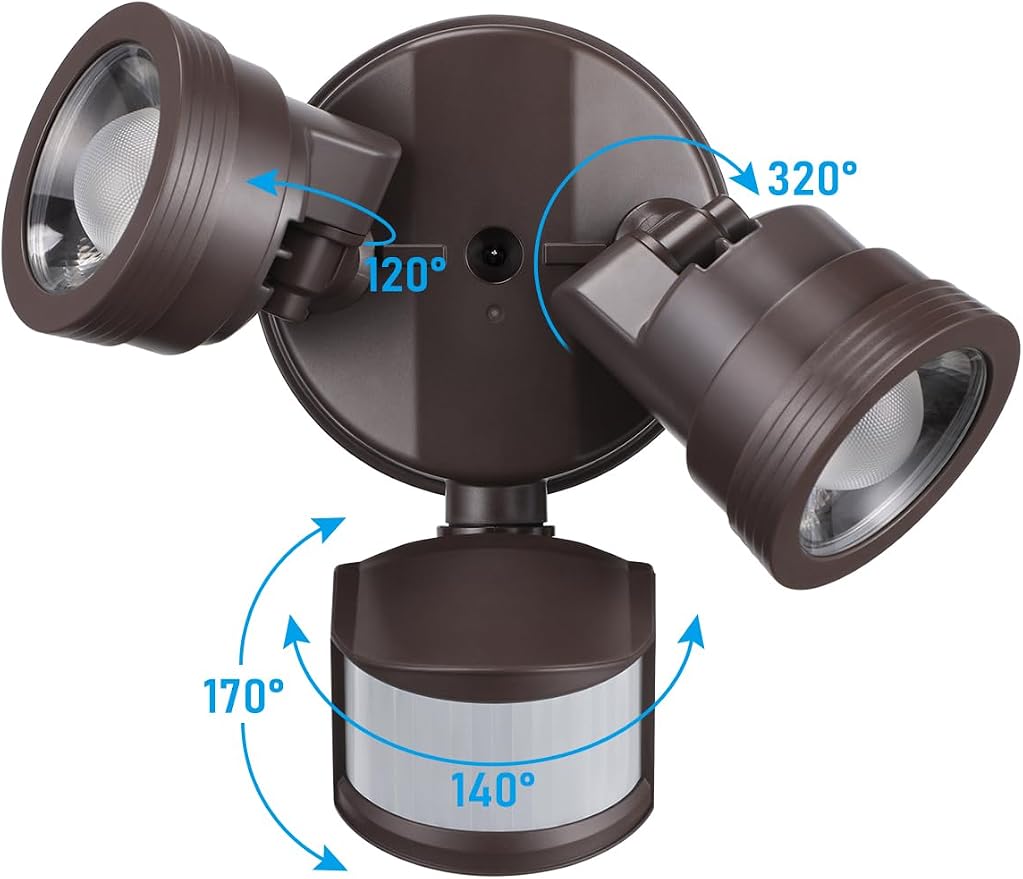 LEONLITE 25W LED Security Light Outdoor Motion Sensor, Motion Flood Lights - Image 6