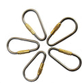 5pcs MINI Titanium Locking Carabiner, Perfect D-Ring by EKLOEN