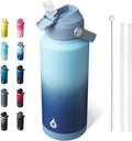 BJPKPK Water Bottle with Straw Lid, 32oz Vacuum Insulated Water Bottles by BJPKPK
