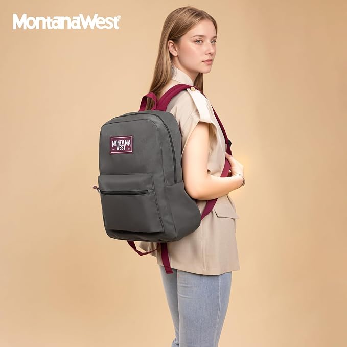 Montana West Backpack for Women Men 2 PCS Lightweight College Bookbags Casual - Image 7