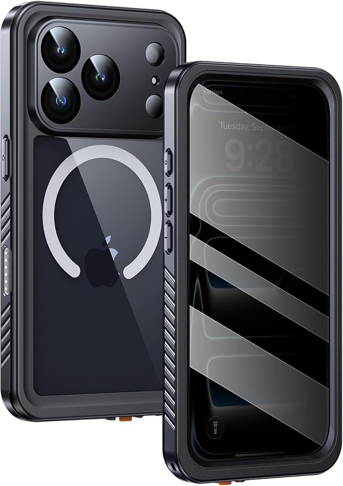 Lanhiem Magnetic for iPhone 17 Pro Case Waterproof, Built in Screen Protector & by LanhiemHome