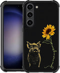 for Samsung Galaxy S23 Plus Case, Pig Sunflower Yellow Sunshine Pattern Graphic by FKBRCL4U