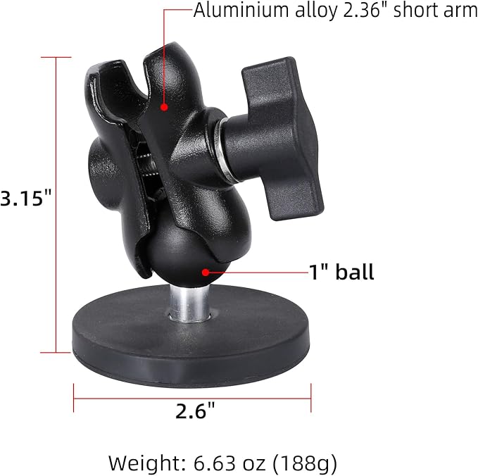 66mm Diameter Round Heavy-Duty Magnetic Base Mount - Image 2