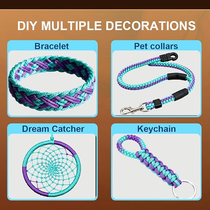 Micro Paracord, 1.18mm x 100ft Thin Mini Utility Braided Small Paracord - Image 4