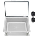 Zulkit Junction Box IP67 Waterproof Electrical Box Hinged Clear Cover Stainless by Zulkit