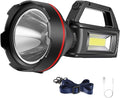 Rechargeable Spotlight Flashlight, High Lumens Handheld Spotlight, LED by SUNPRO