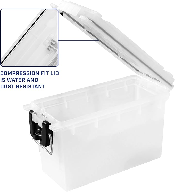 Sheffield 12793 2-Pack Ammo Storage Box, Stackable .30 Cal Field Boxes - Image 4