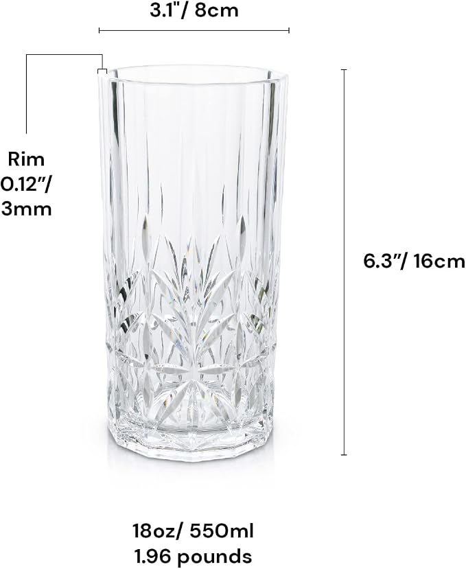 BELLAFORTE Shatterproof Tritan Plastic Tall Tumbler, 18oz - Image 7