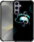 for Samsung Galaxy S24 S25 Case, Skeleton Winding Snake Pattern Graphic Design by FKBRCL4U