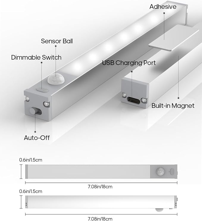 GOODEA 6 Pack Led Under Cabinet Lights Wireless - Image 2
